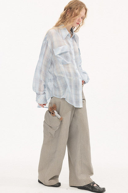 Vintage Washed Pocket Cargo Pants