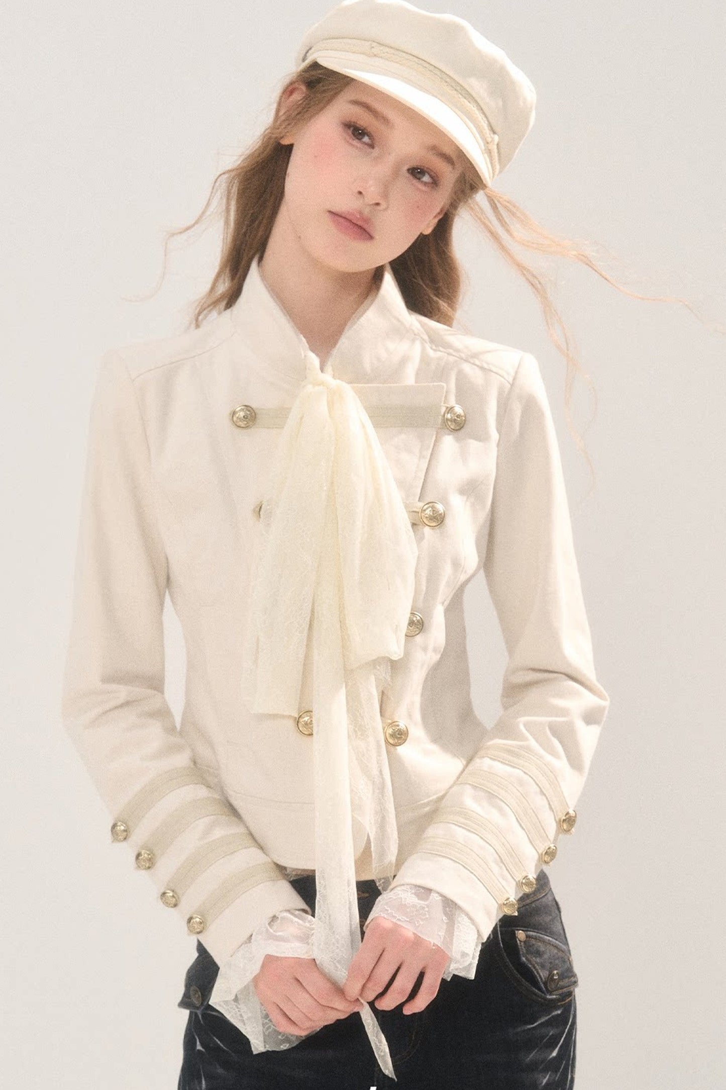 Retro Napoleon Stand Collar Jacket