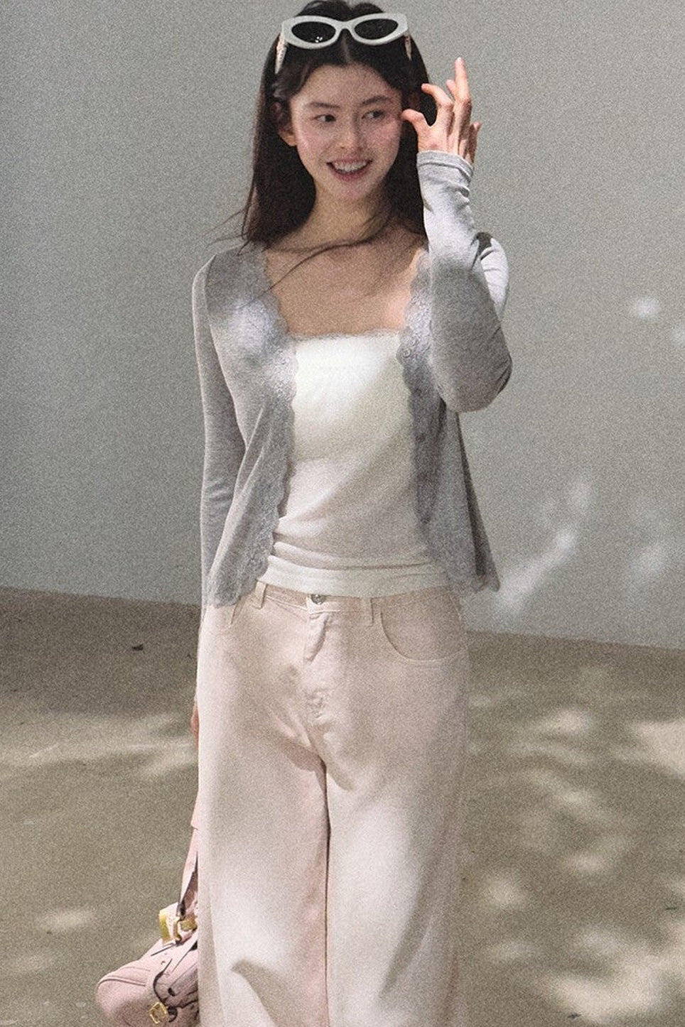 Linen Lace Off-Shoulder Top