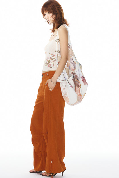 Printed Travel Tote Backpack