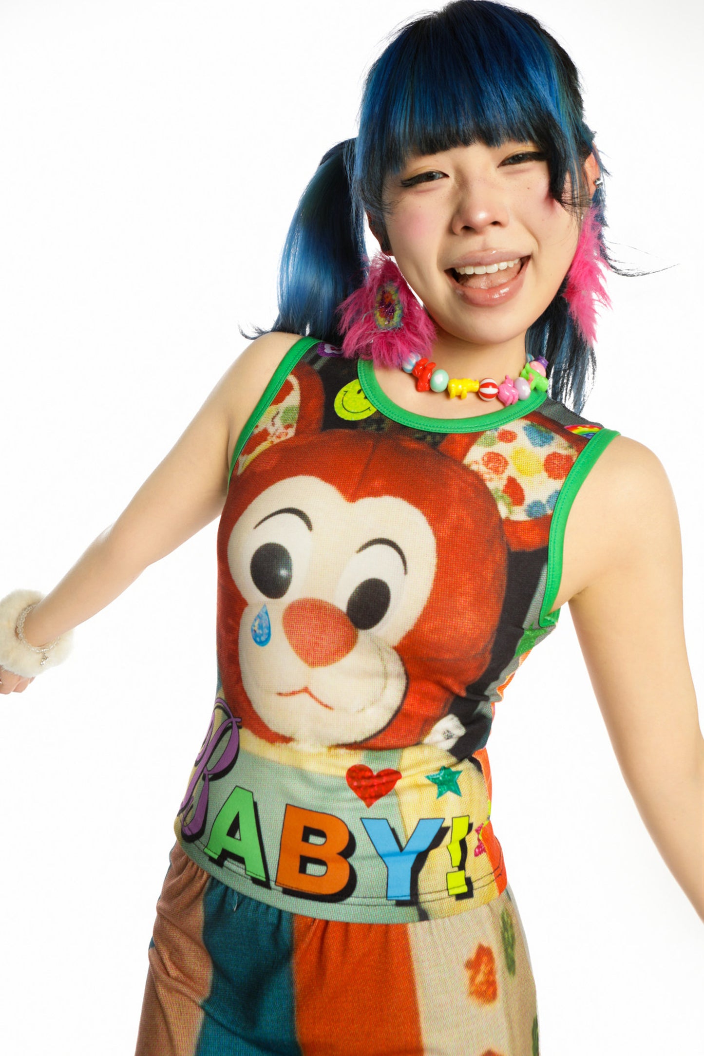 Y2K Devil Cat Print Sleeveless Tank Top