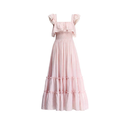 Robe d'été en dentelle patchwork