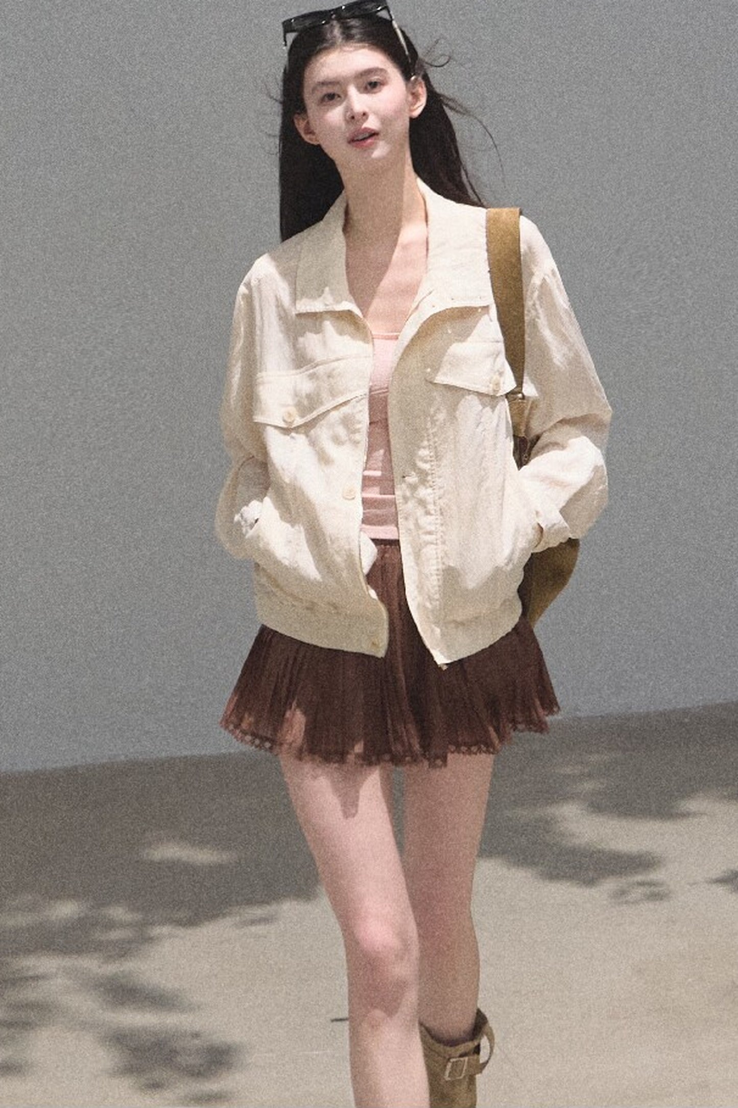 Longing Chiffon Pleated Skirt