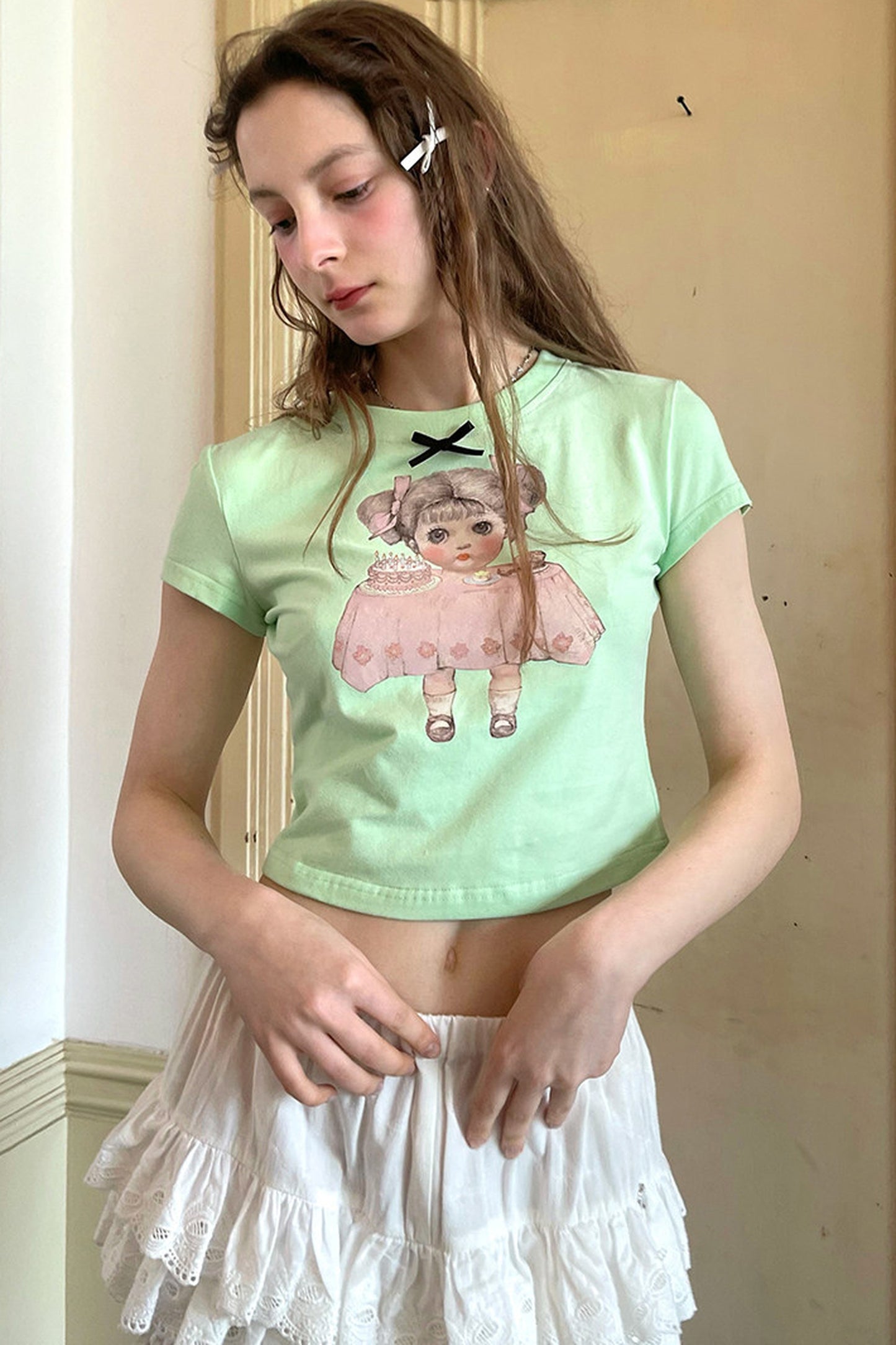 Cute Doll Short-Sleeved T-Shirt