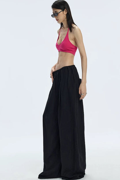 Black Textured Resort Shirt Pants Set-Up