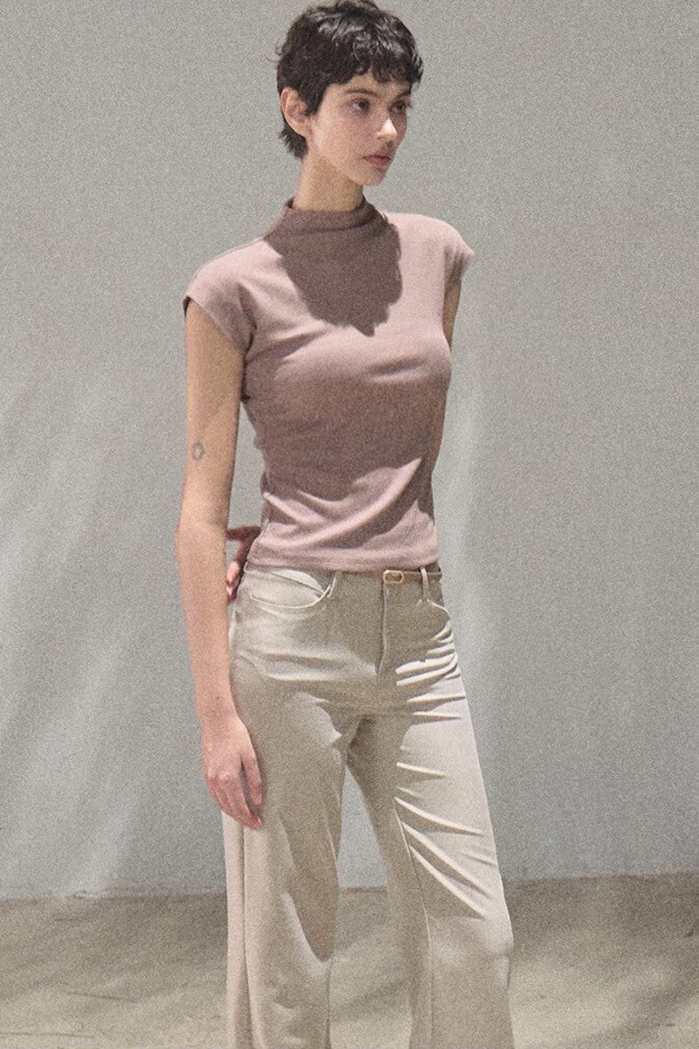 Lyocell Draped Flared Pants