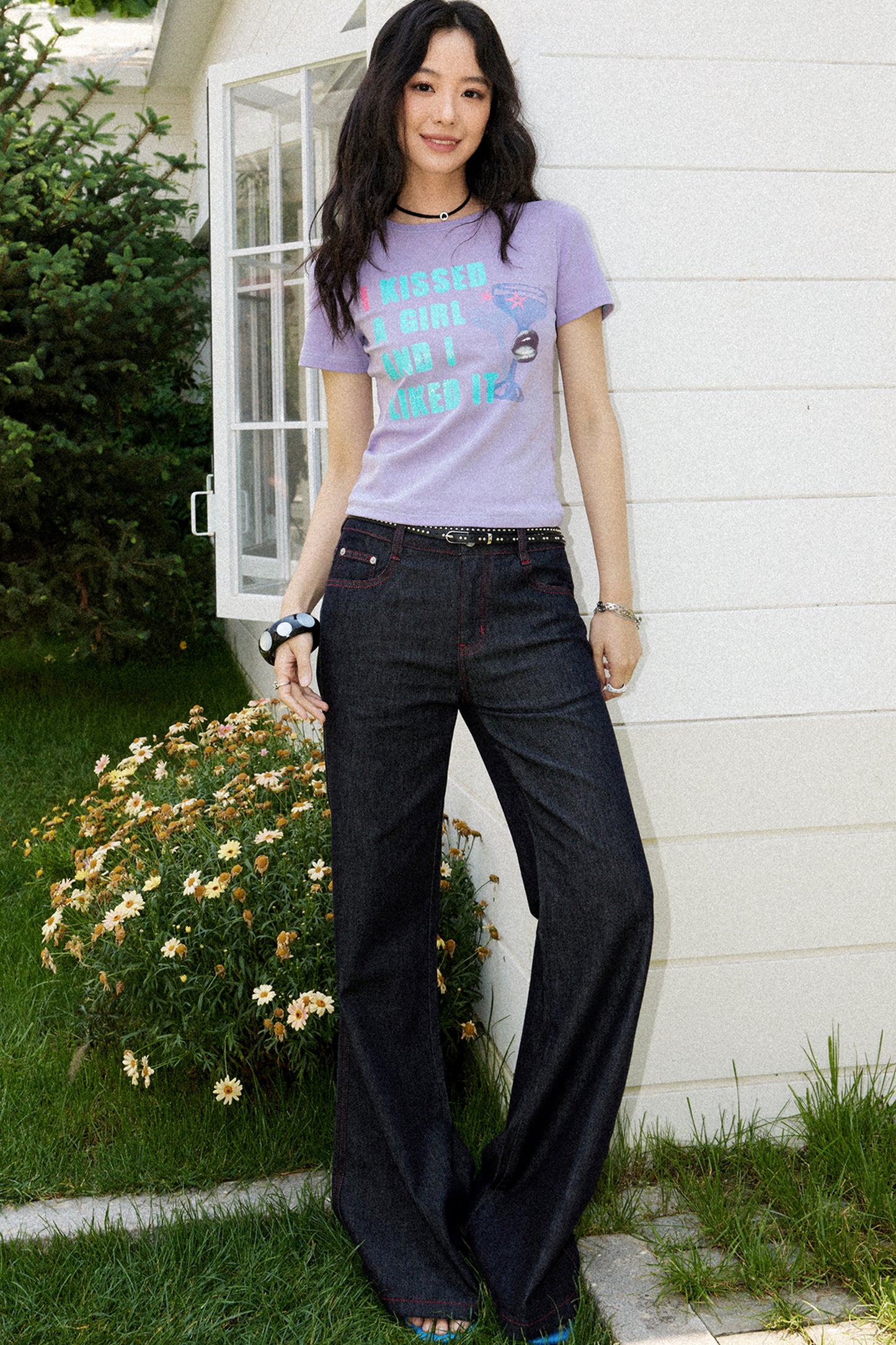 Color-Block Slimming Top