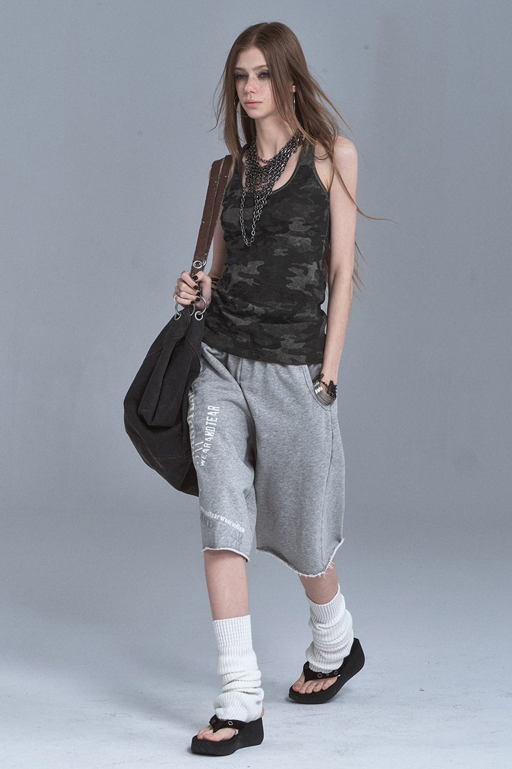 Tanktop mit Racerback und Tarnmuster