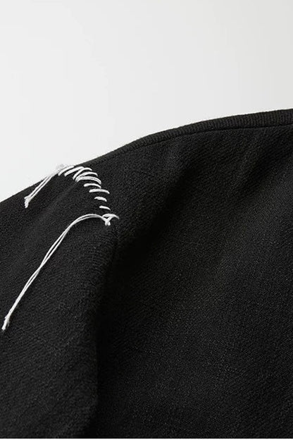 Loose Chinese Embroidered Cotton Linen Jacket