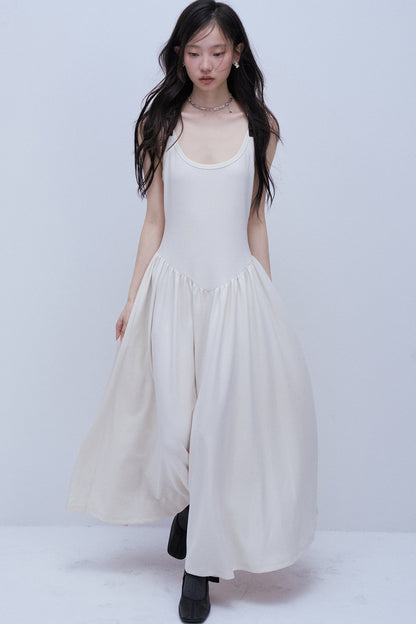 Leather Buckle Tank Dress