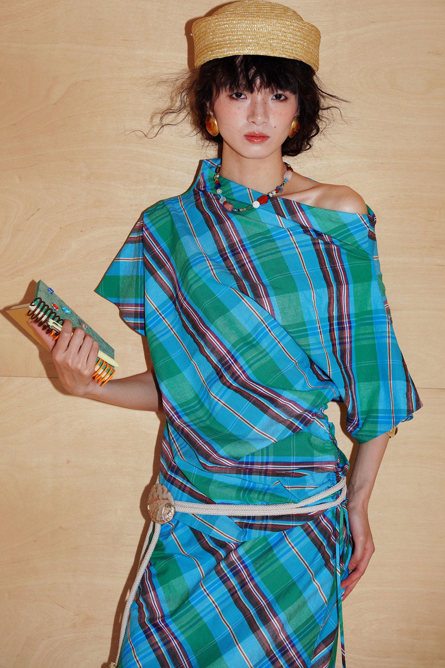 Asymmetrical Color-Blocked Top