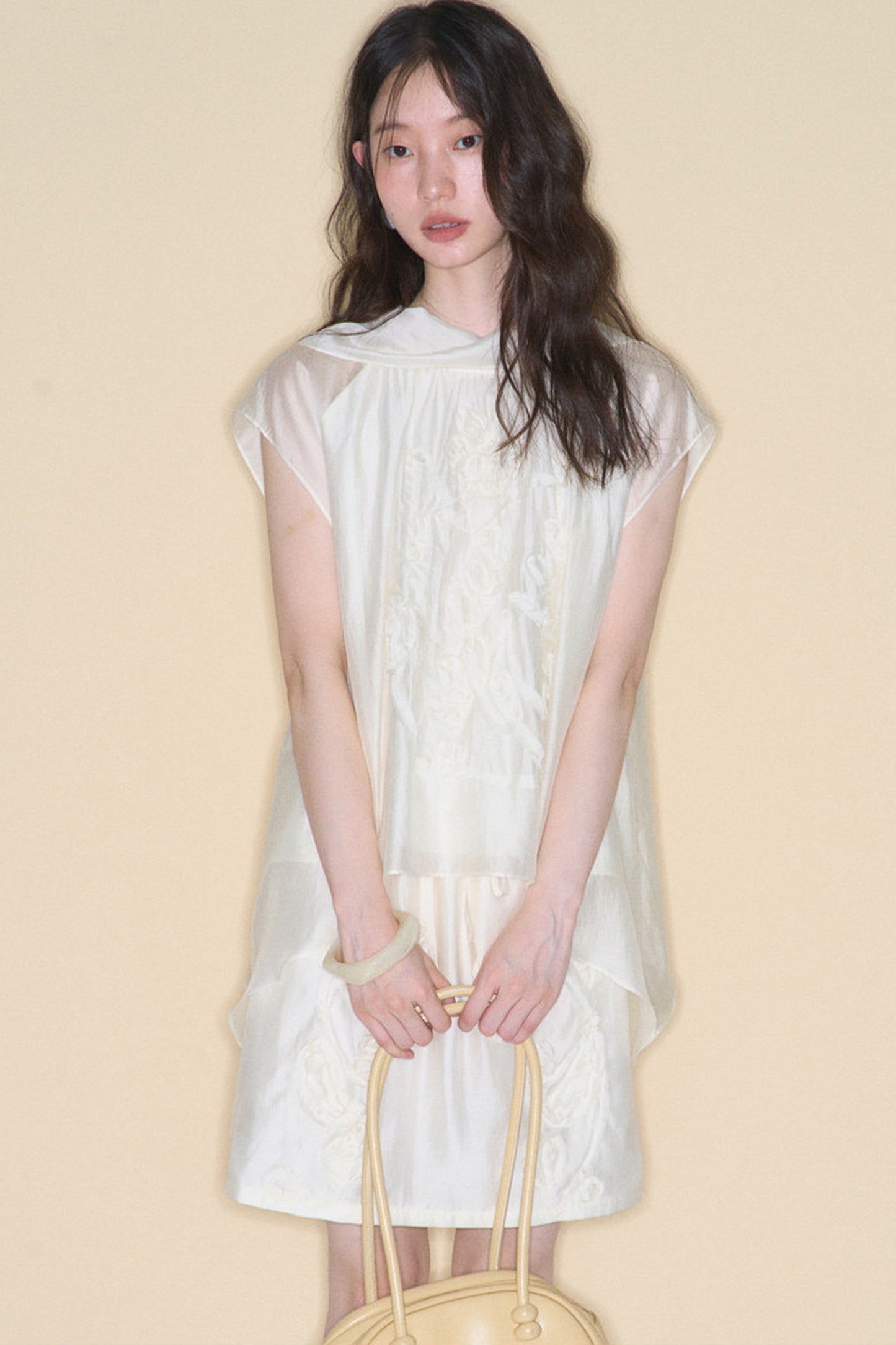Tencel Acetate Bird Floral Top and Skirt Set-Up