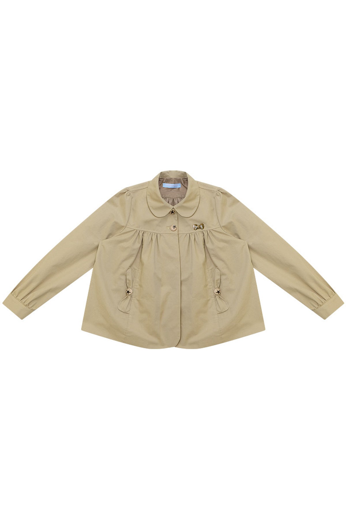 Khaki Doll Collar Jacket