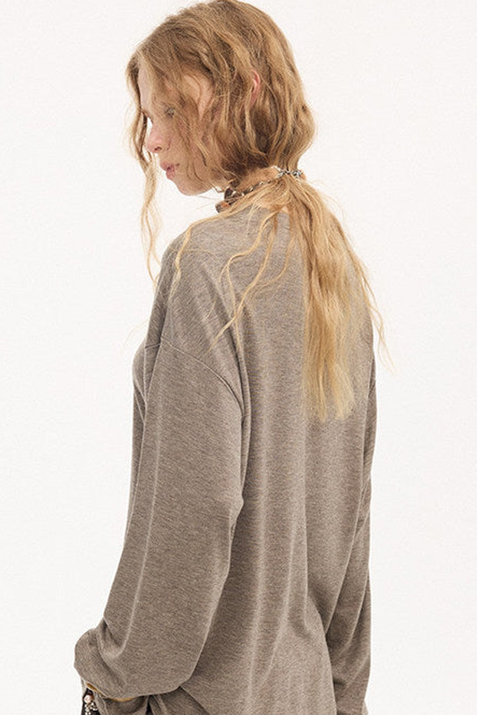 Galloping Horse Print Long Sleeve Tee