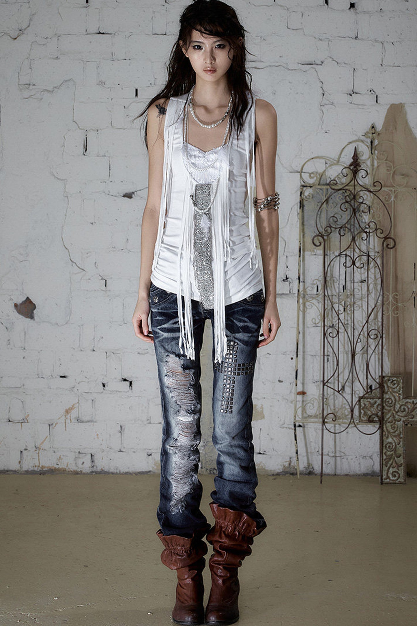 Sequin Rhinestone Halter Top