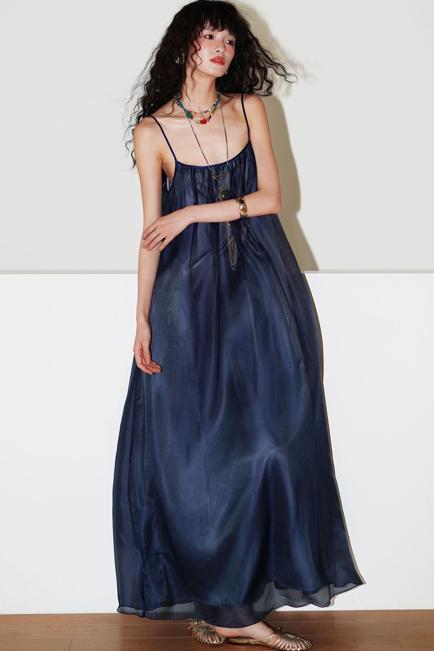 Pearlescent Gauze Dress Set
