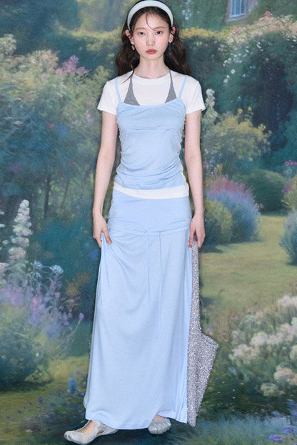 텐셀 레이어드 캐미솔 셋업