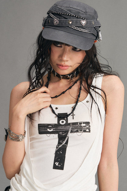 Punk Retro Metal Cap