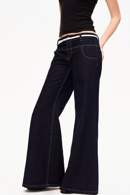 A Pose Retro Flared Jeans