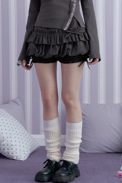 Cute Double Ruffle Skirt