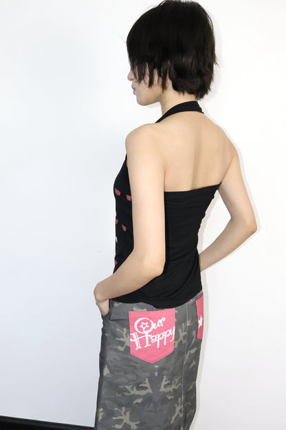 Vintage Bow Star Halter Camisole