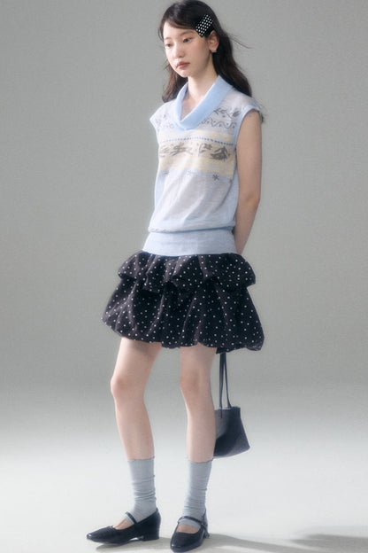 Bunny Fair Isle Knit Vest