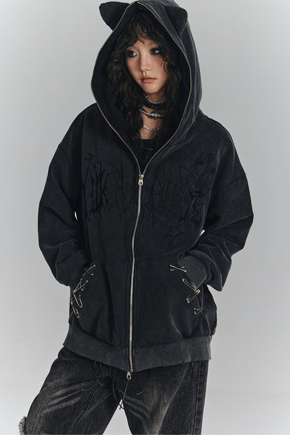 Cat Ear Pin Cardigan