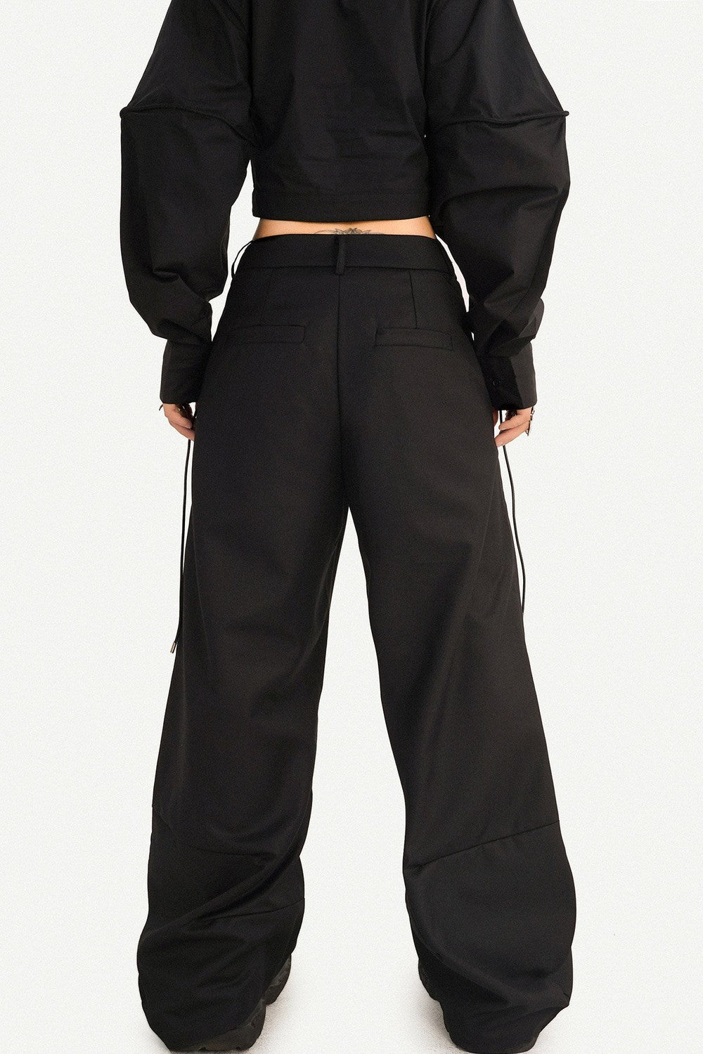 Dark Style Lace-Up Shirt