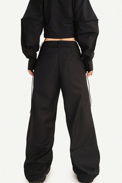 Dark Style Lace-Up Shirt