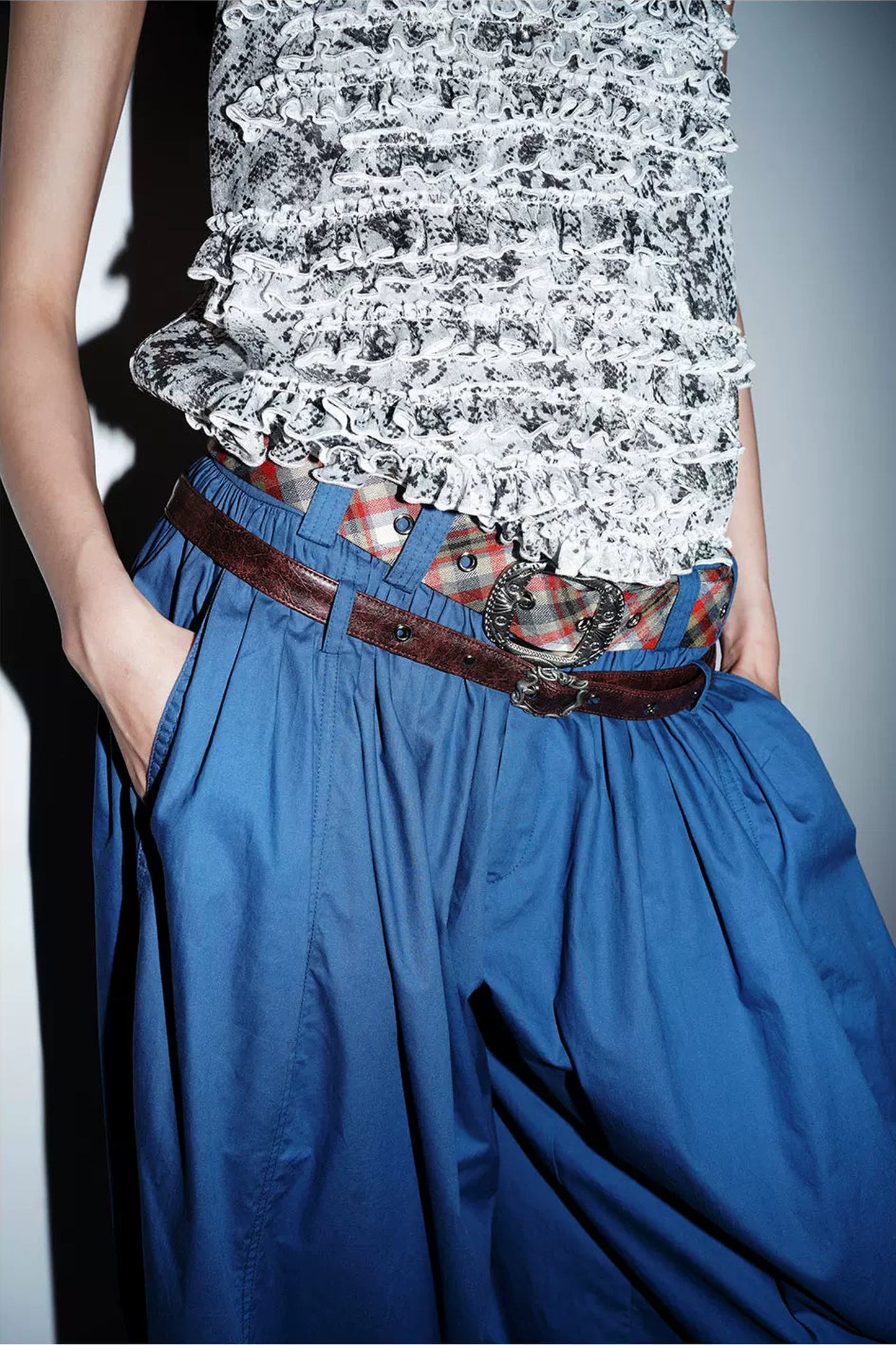 Retro Solid Color Balloon Pants