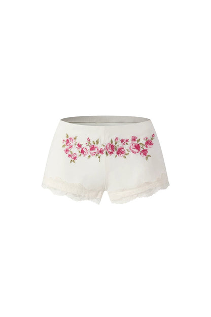 Rose Holiday Ramie Puff Sleeve Set-Up