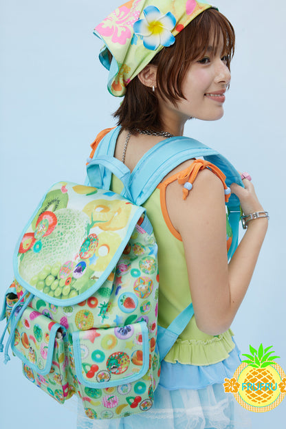 Hawaii Dream Fruit Print Backpack