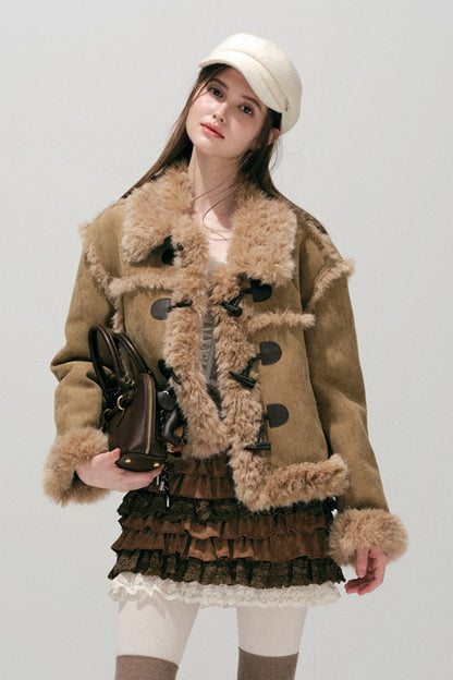 Caramel Eco-Fur Coat