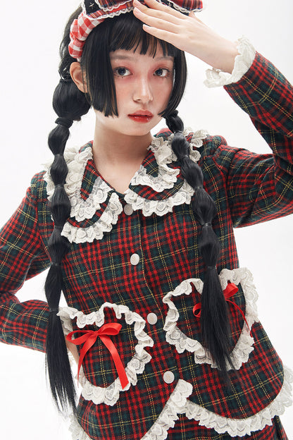 Showa Retro Red Lolita Coat