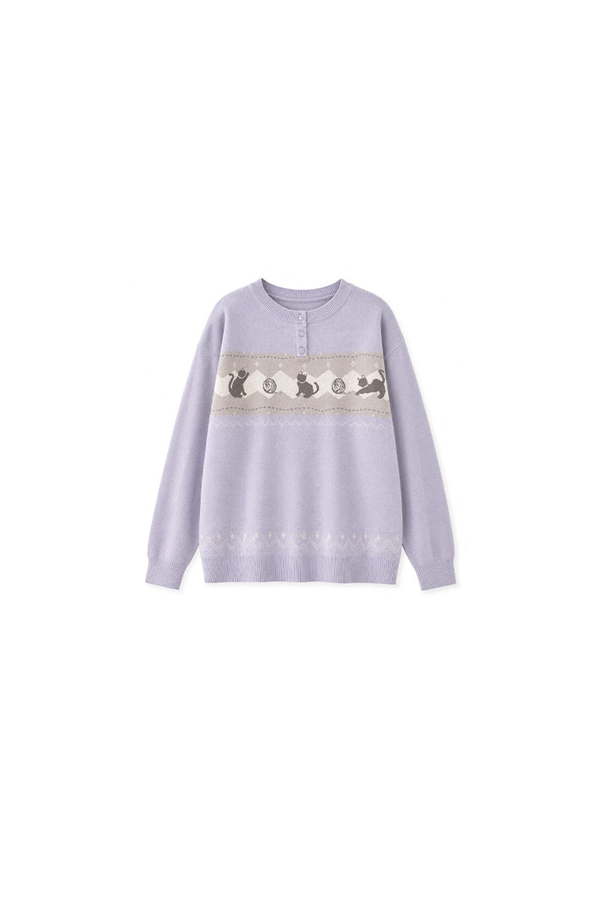 Korean Style Cat Pom-Pom Cover-Up Set-Up