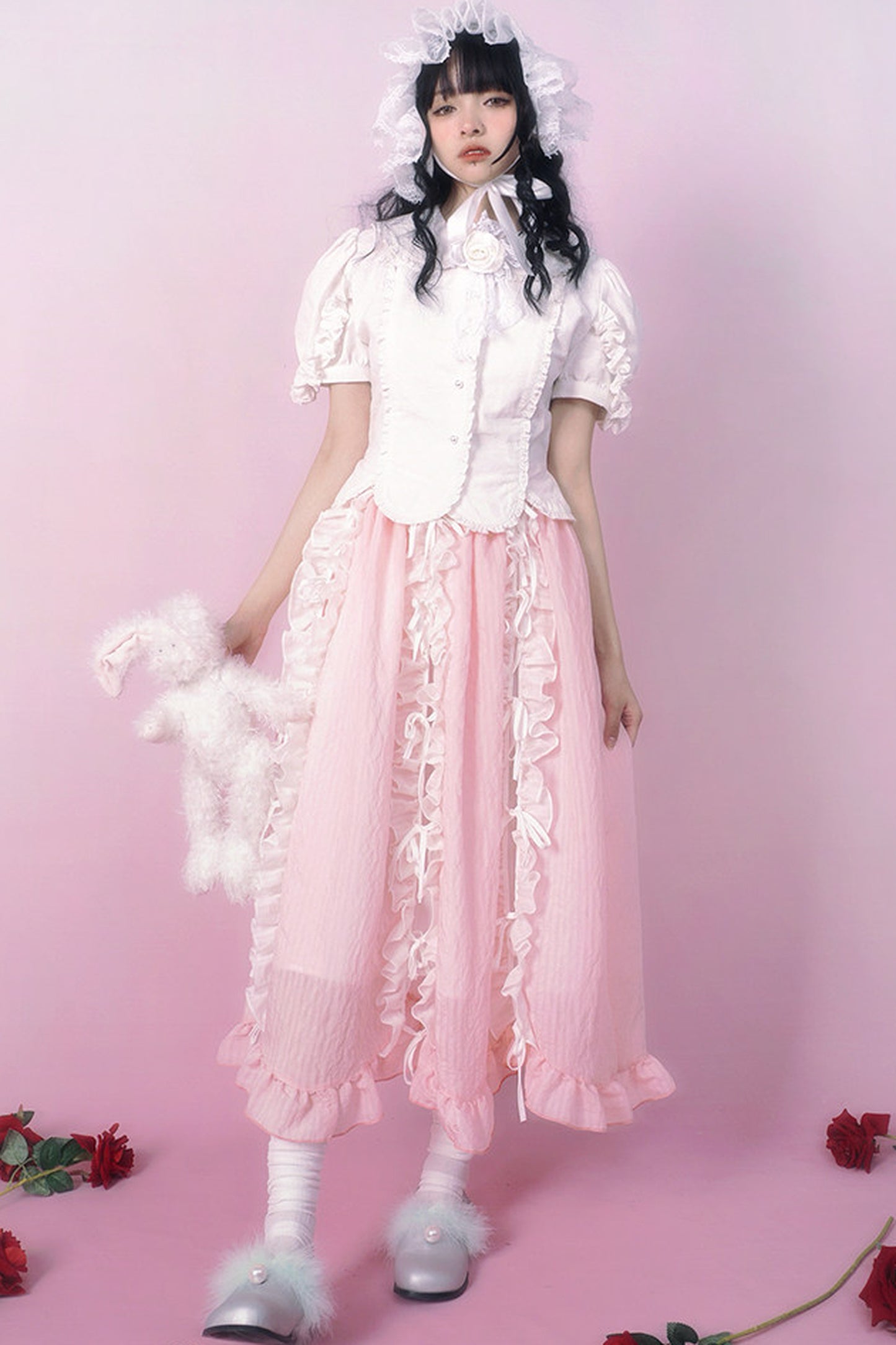 Heavenly Bow Lace Skirt