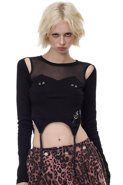 Electric Moon Mesh T-Shirt