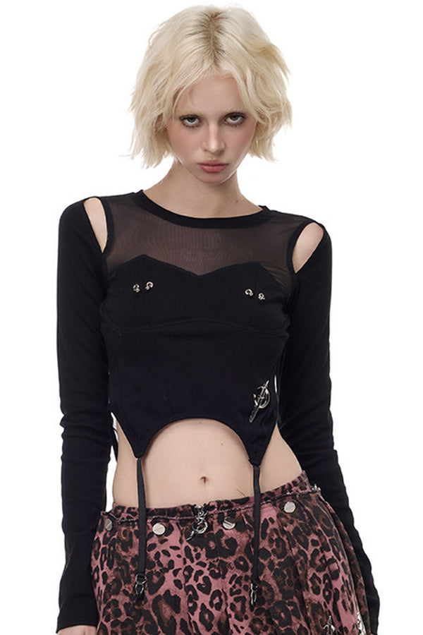 Electric Moon Mesh T-Shirt