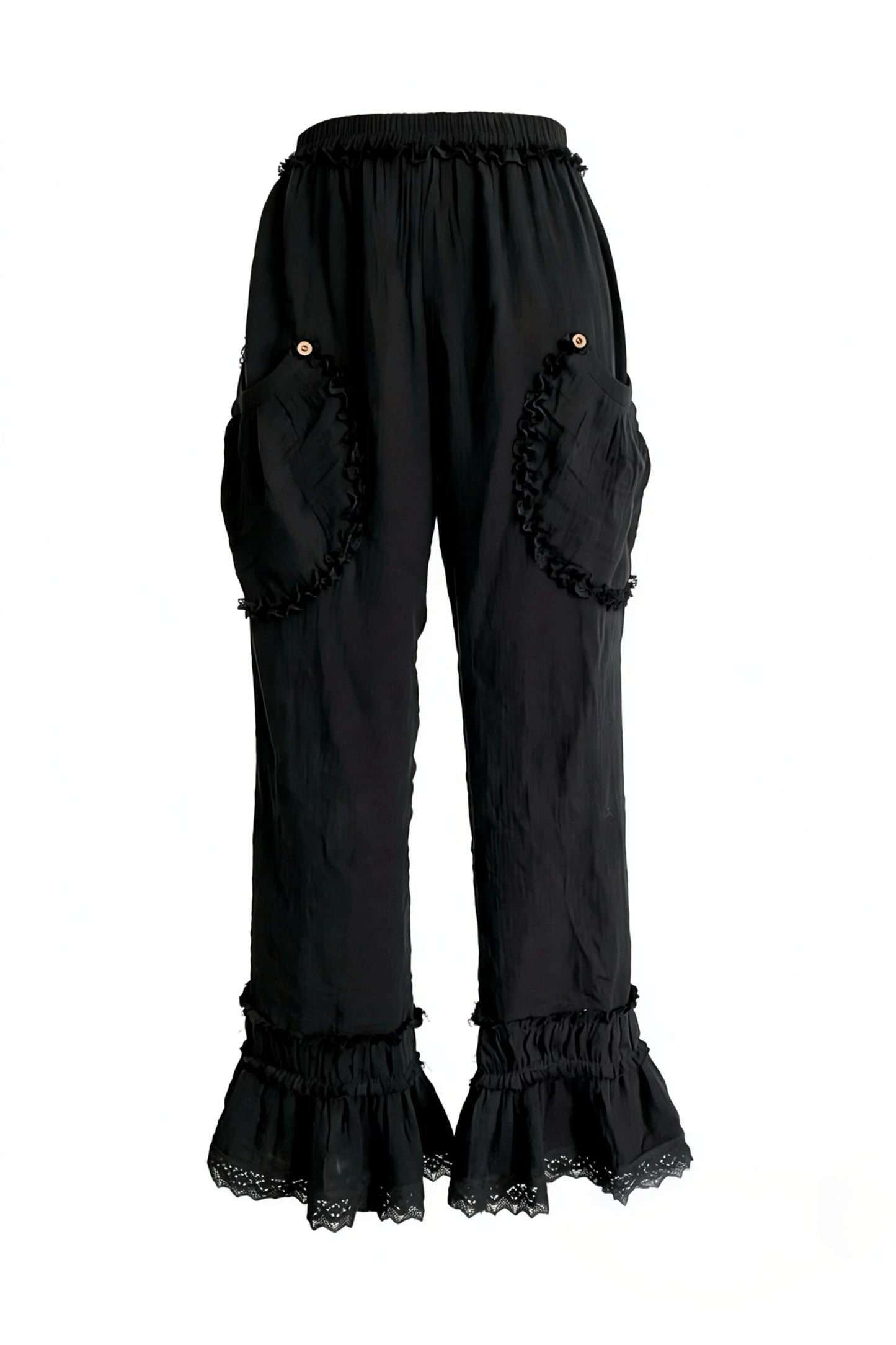Completo top e pantaloni in cotone ultrasottile stile medievale