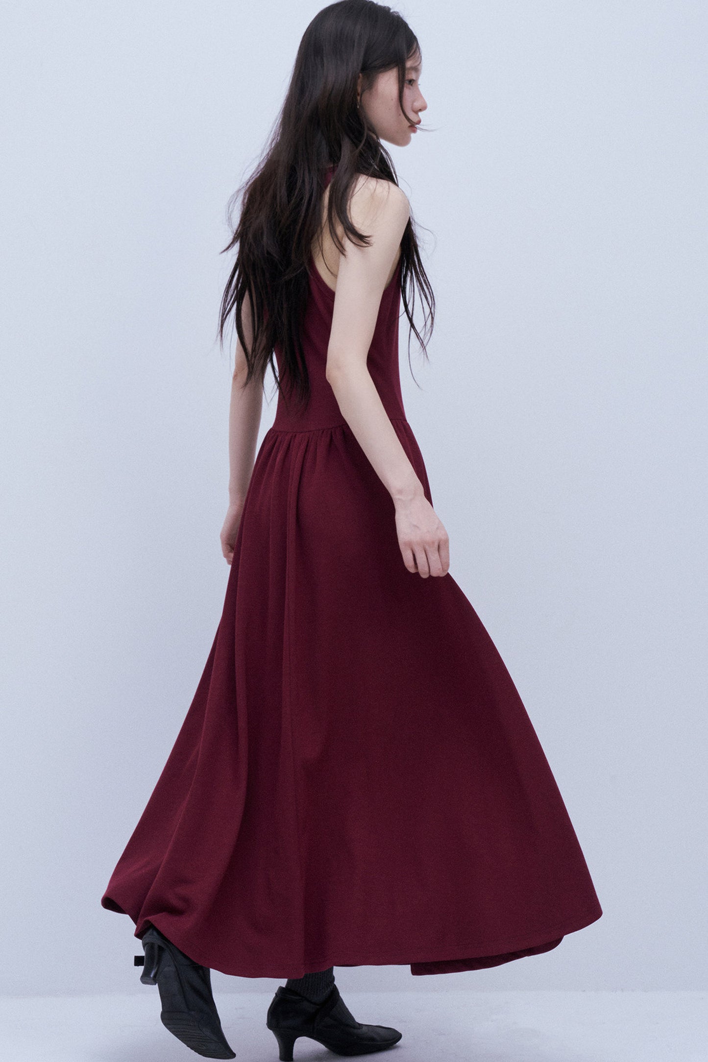 Leather Buckle Tank Dress