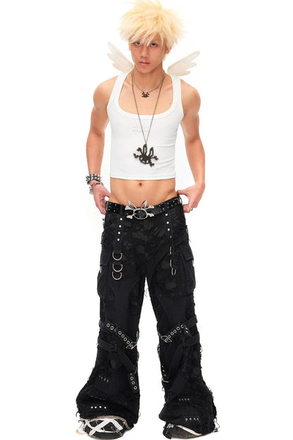 Rhinestone Angel Wings Vest