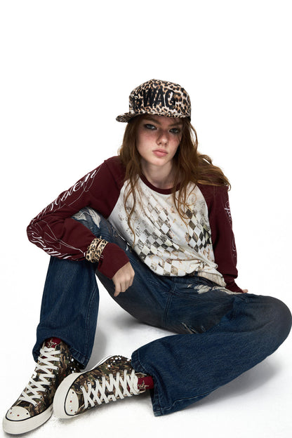 Camouflage High-Top Canvas Shose