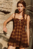 Mini abito vintage a quadri