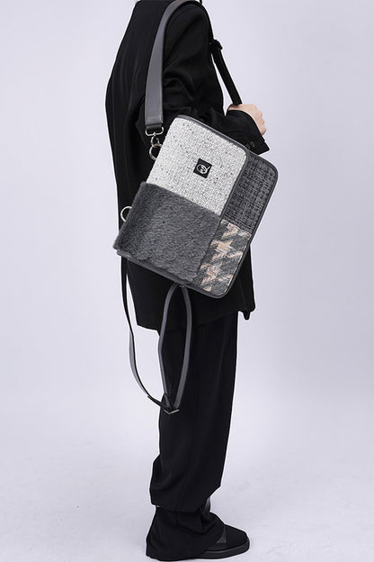 Y2K Color-Blocking Crossbody Bag