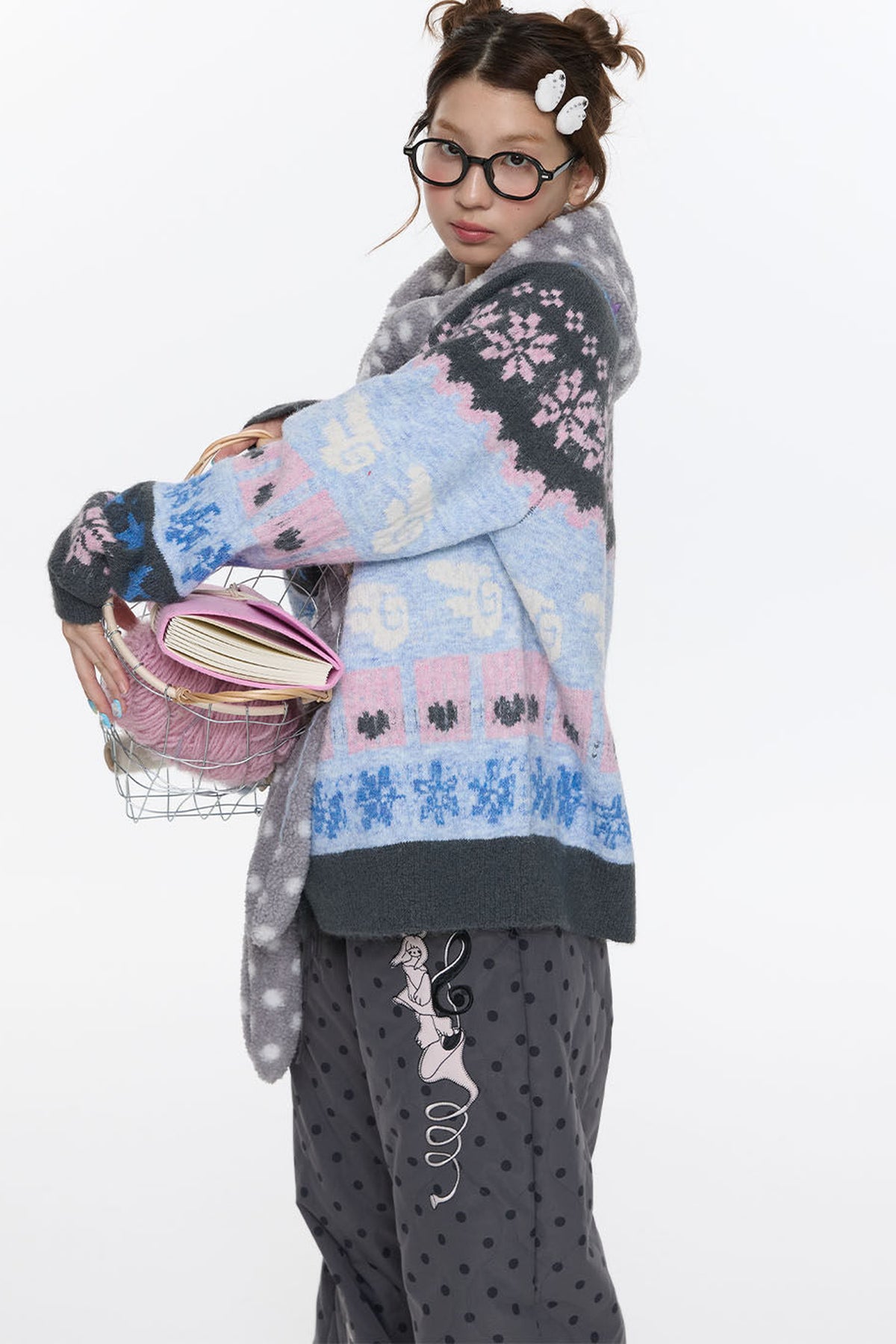 Snowflake Fair Isle Knit Top