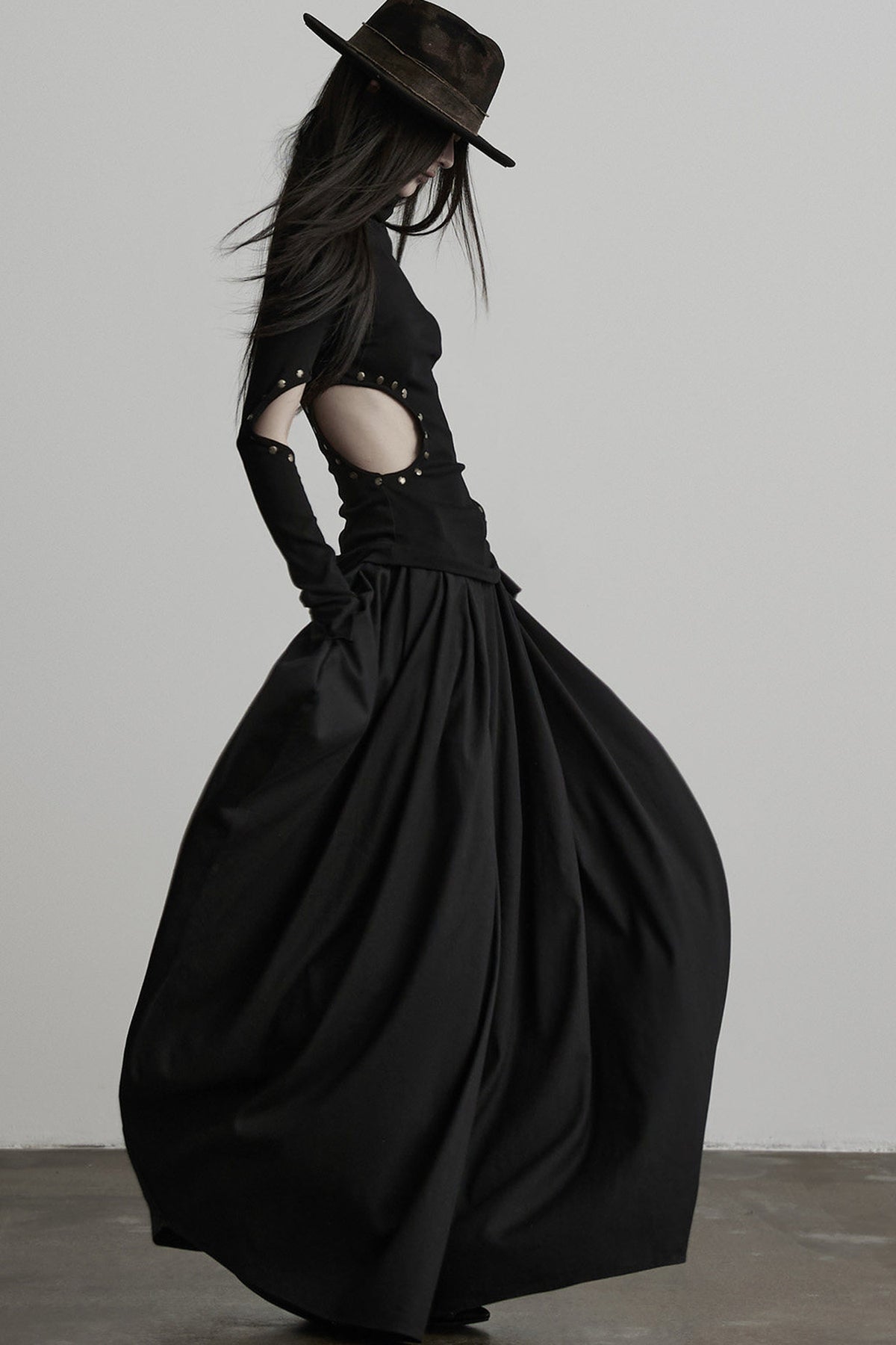 Oversized Multi-Panel Three-Dimensional Tailoring Wide-Leg Pants