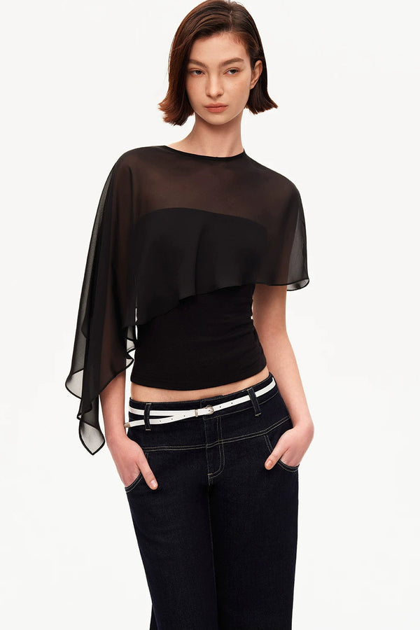 Lyocell Wool Mesh Tube Top