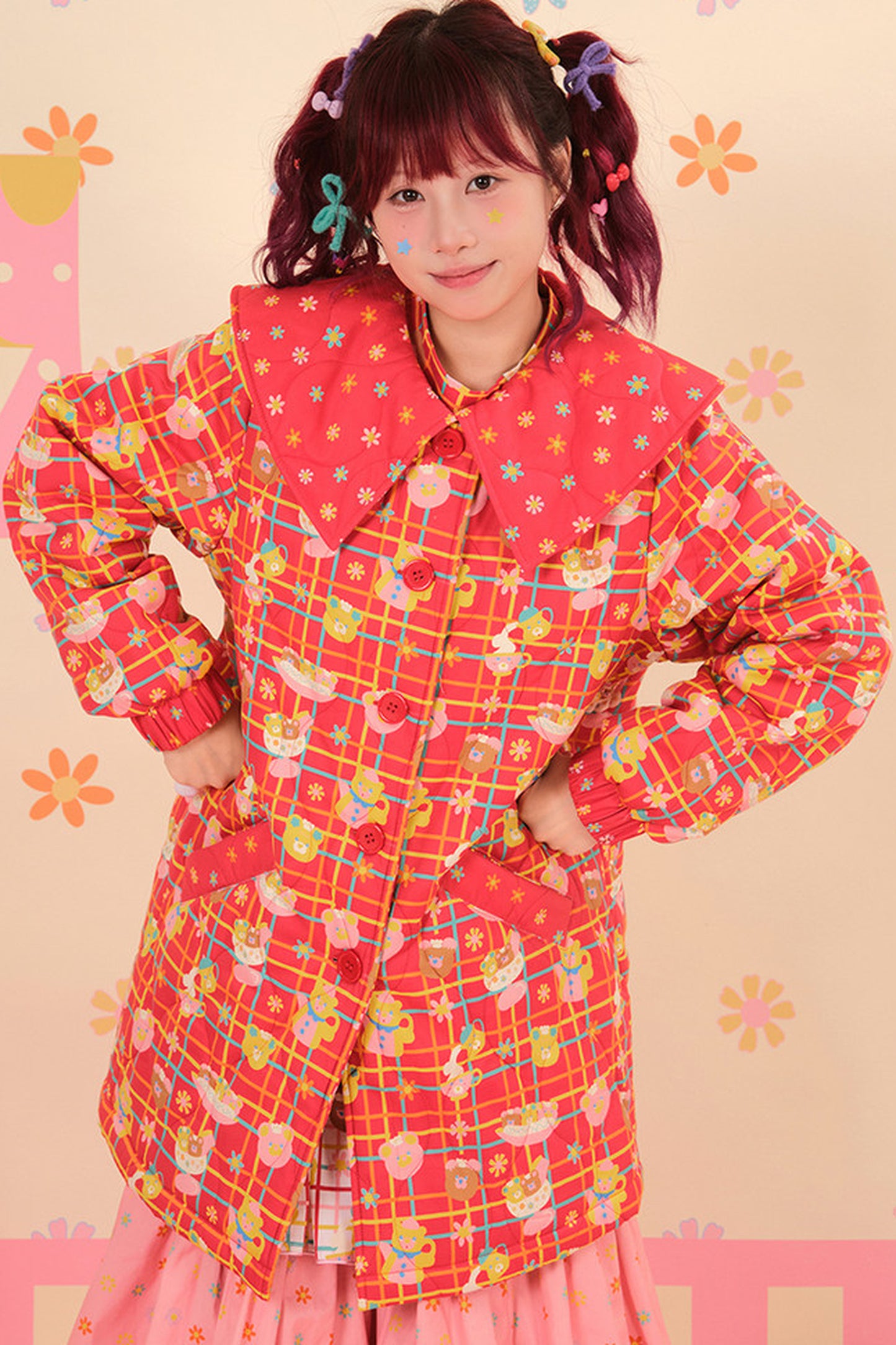 Showa Dessert Quilted Cotton Coat