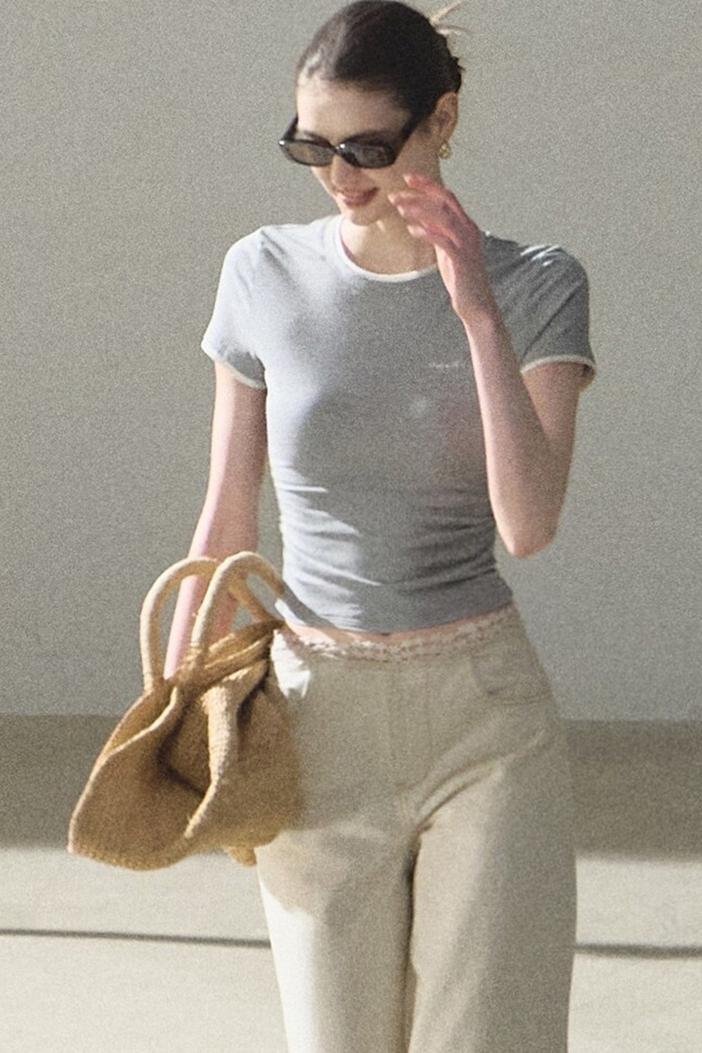 Color-Block Embroidered Summer Top