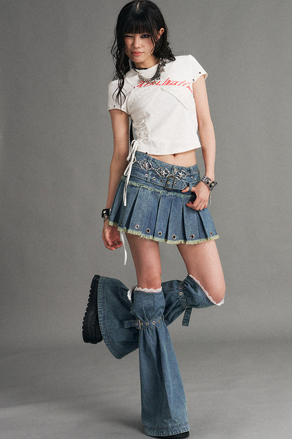 Y2K Denim Leg Warmers